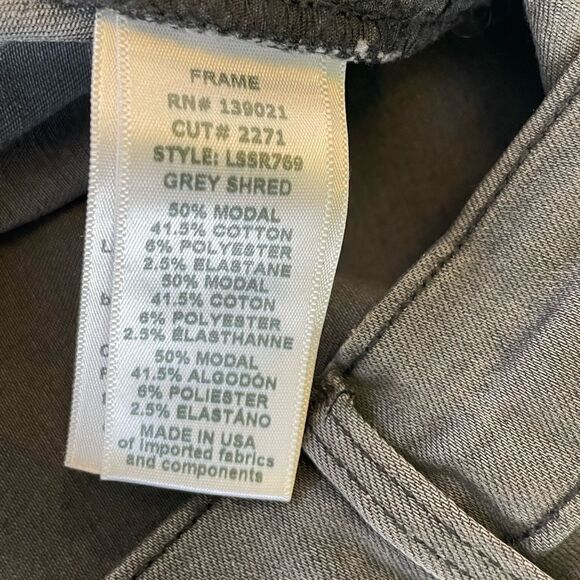 EUC Frame Le Skinny De Jeanne in colorway Gray Fray Sz. 26 - Picture 3 of 6
